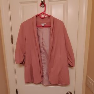 Blush pink blazer